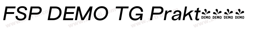 FSP DEMO TG Prakt字体转换 FSP DEMO TG Prakt字体转换